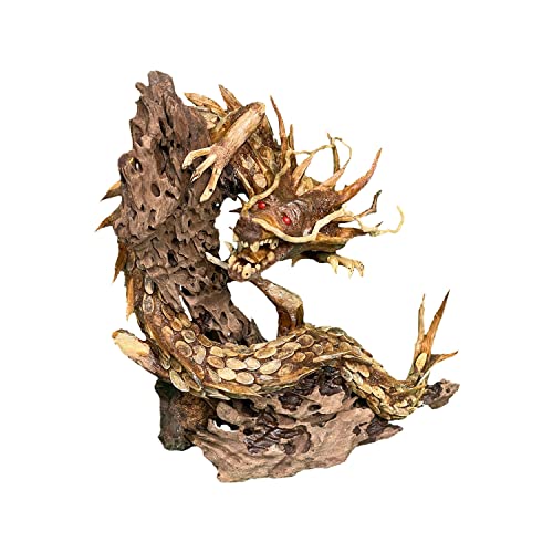 Aquascape Statue de dragon en bois flotté pour aquarium, bon