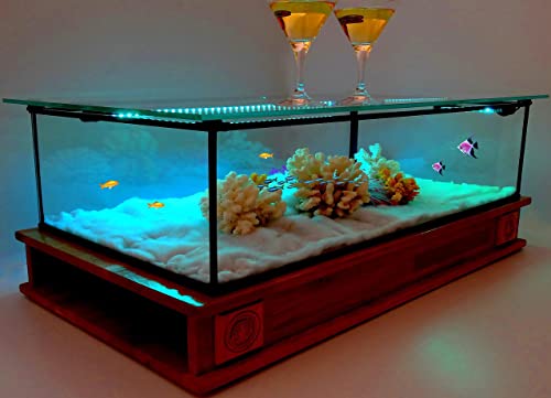 Table Basse Aquarium Alain Floch Design VITAE Chene Massif P