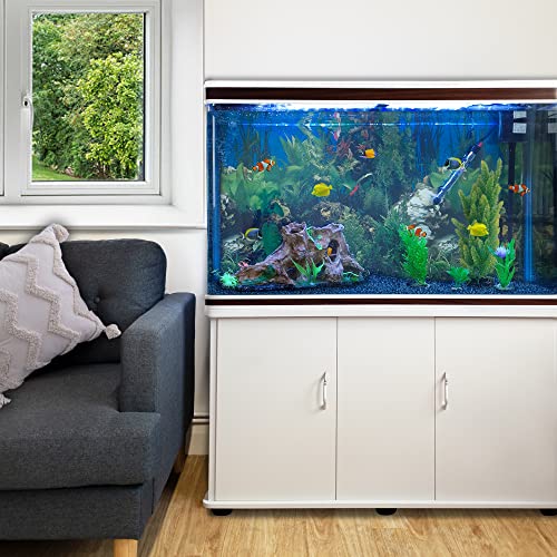 Aquarium Complet 300 litres sur Meuble Blanc avec LED [Pompe
